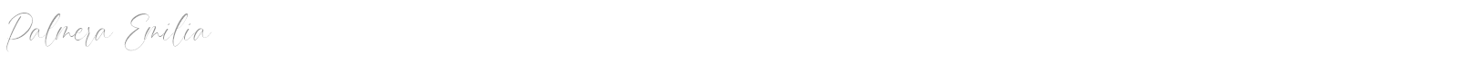 Palmera Emilia font preview